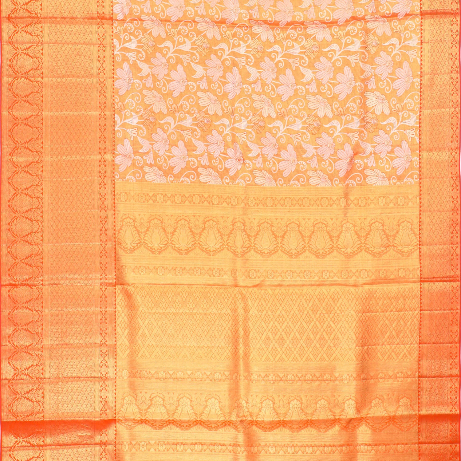 blouse for orange silk saree