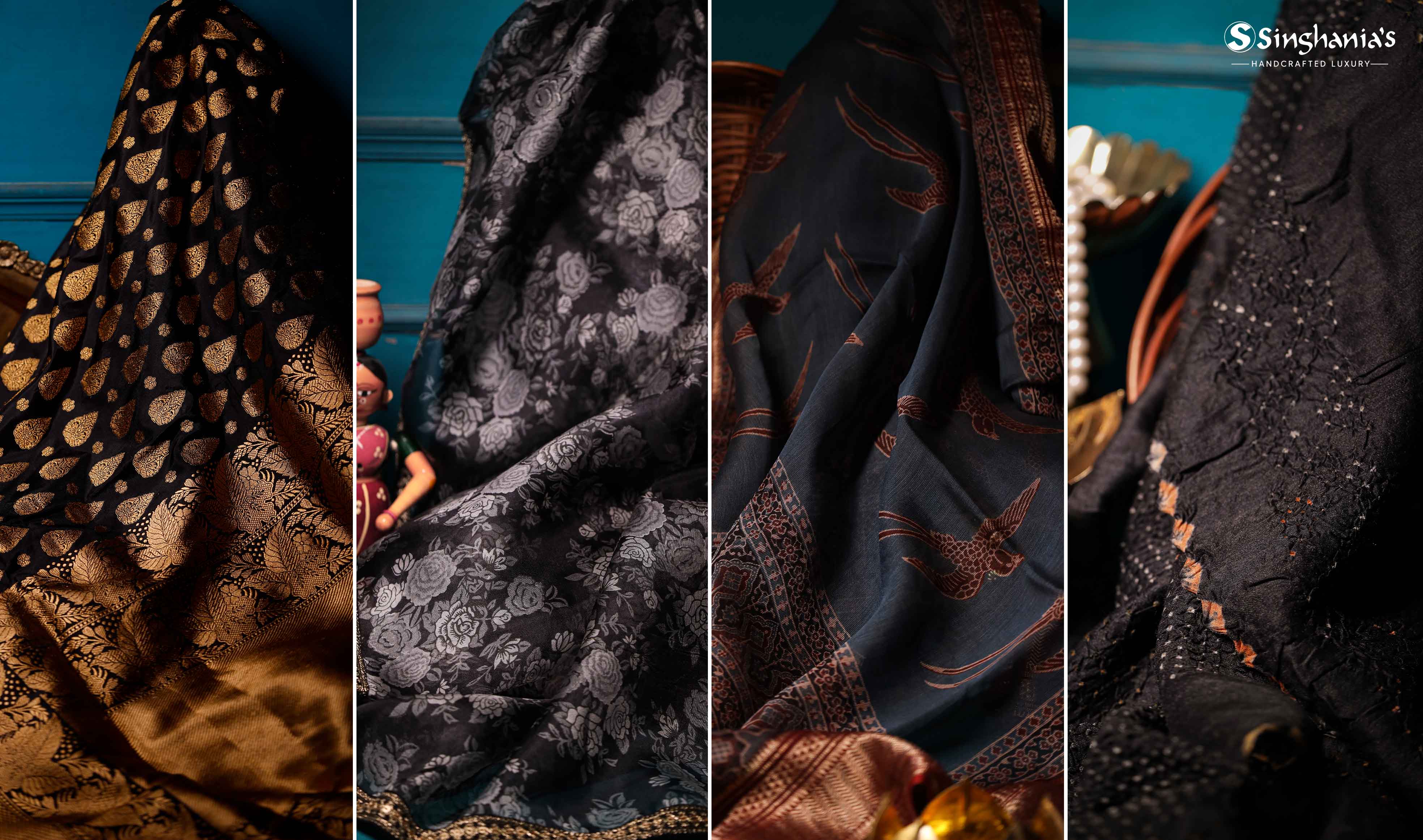 black saree for makar sankranti - Blog Banner