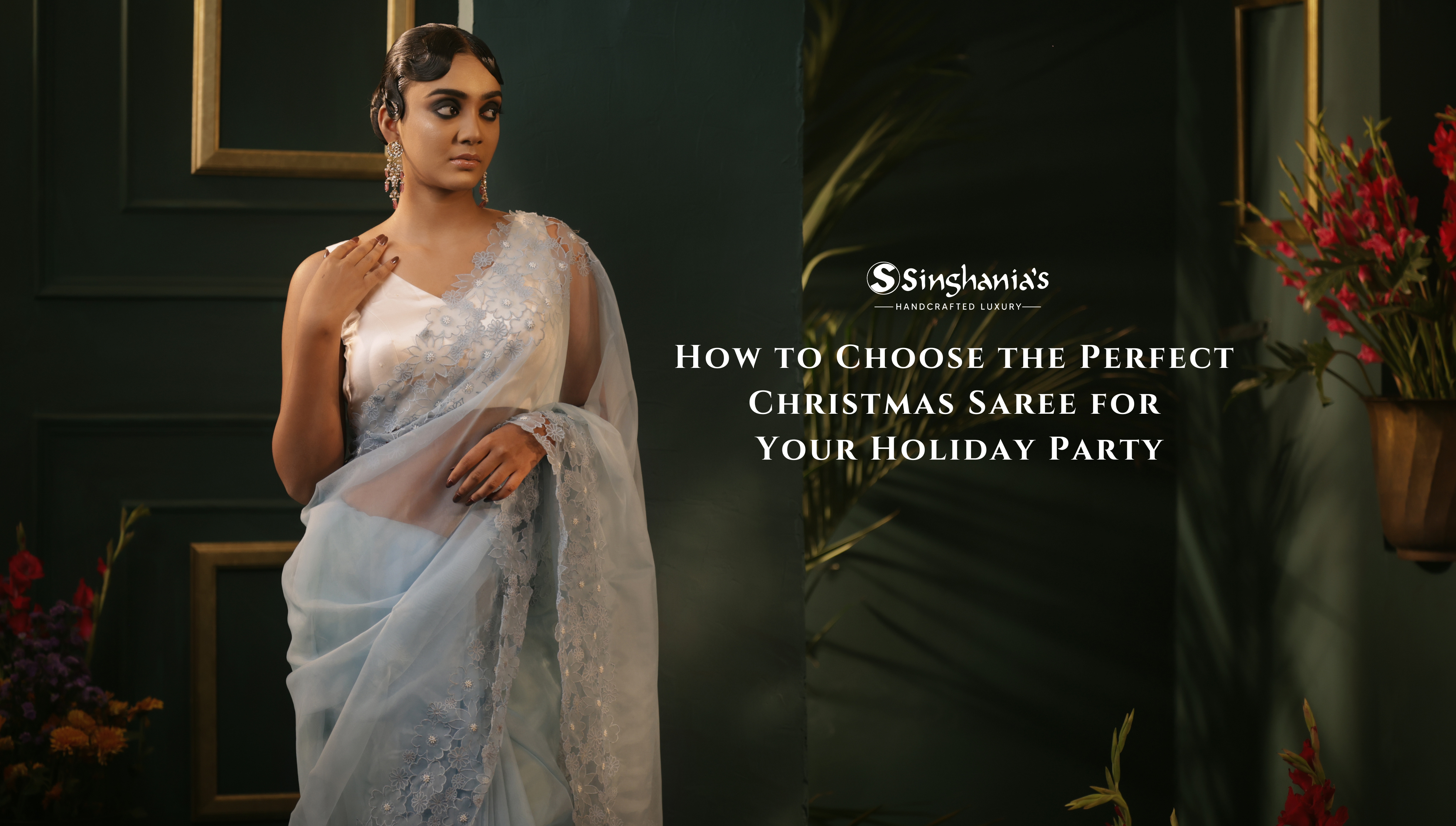 How to Choose the Perfect Christmas Saree for Your Holiday Party