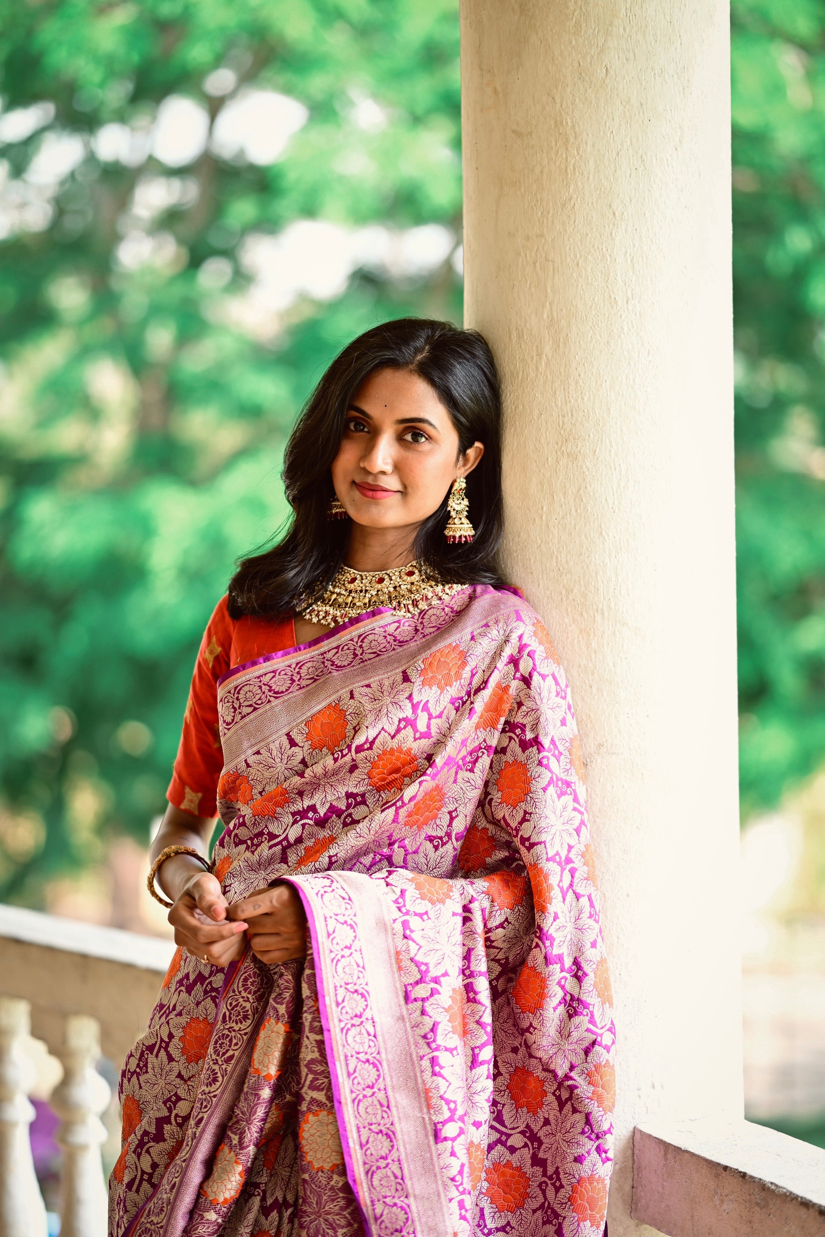 Style Like an influencer, Navya Naidu - Luxurious Sarees Online