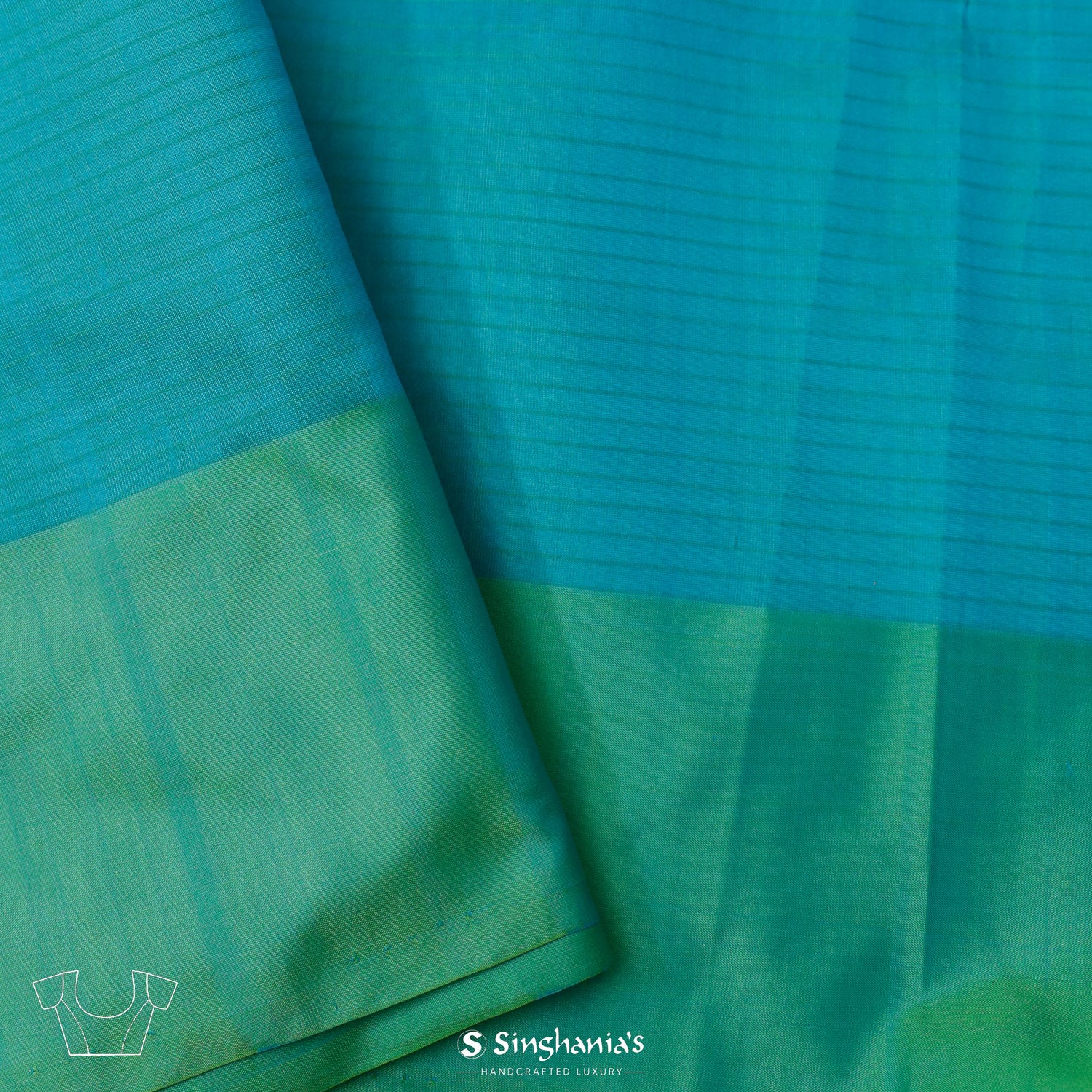 Baby Powder White Organza Saree With Banarasi Weaving