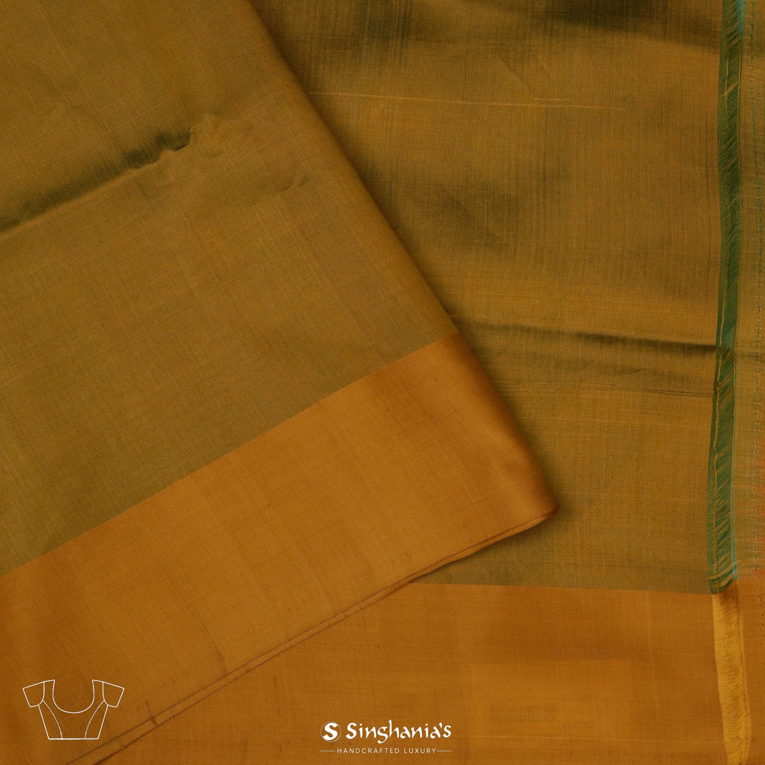 Fun Green Banarasi Saree With Floral Jaal Zari Weaving