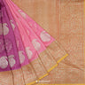 Light Hot Pink Banarasi Saree With Chikakari Embroidery