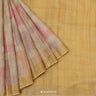 Firewood Brown Tussar Saree With Banarasi Weaving