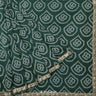 Medium Jungle Green Printed Silk Saree With Bandhani Pattern