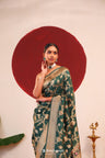 Castleton Green Meenakari Banarasi Silk Saree