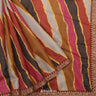 Gray Multi Colour Tussar Printed Saree With Wave Pattern
