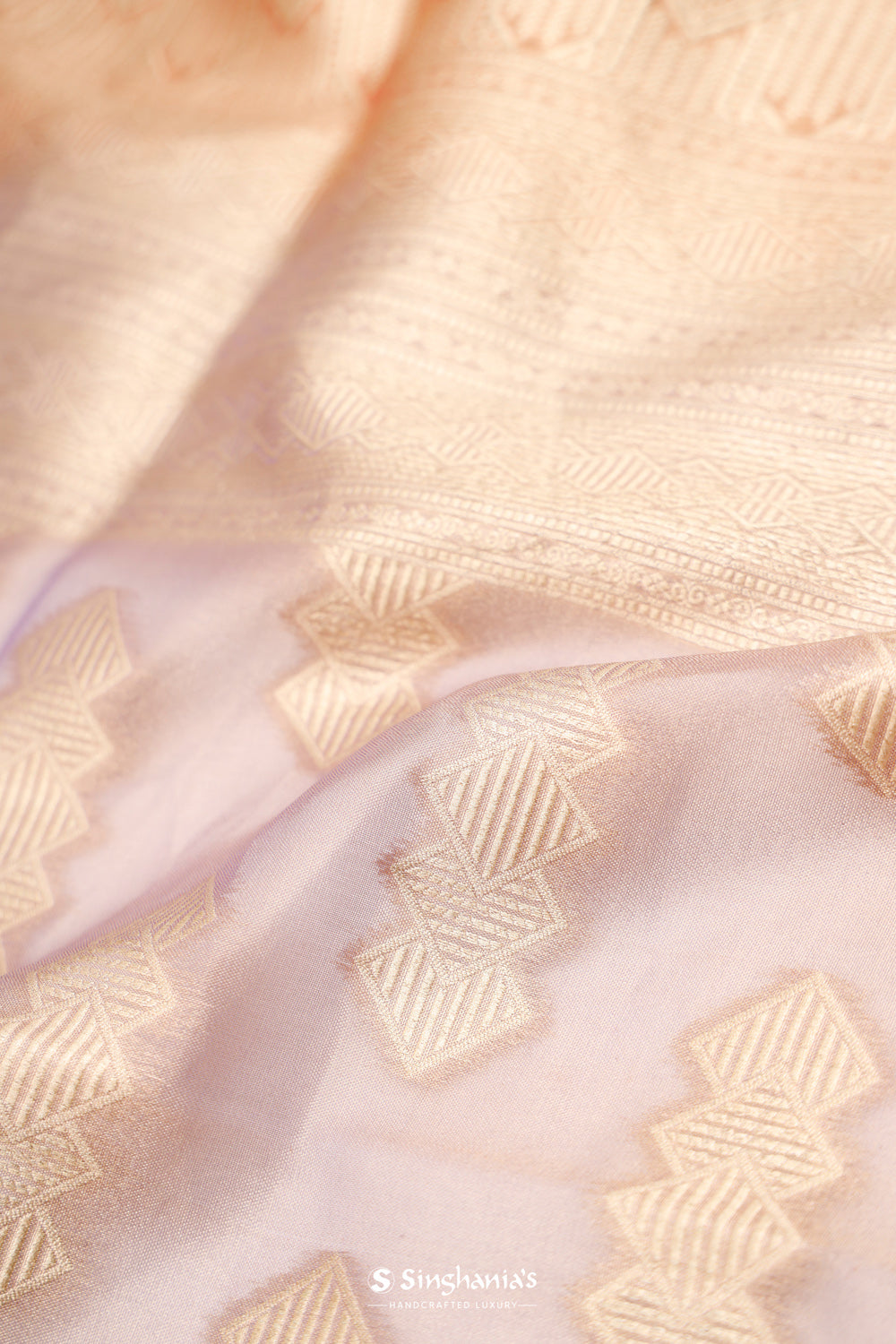 Pastel Purple Tissue Organza Banarasi Saree