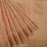 Desert Sand Orange Tussar Saree With Embroidery