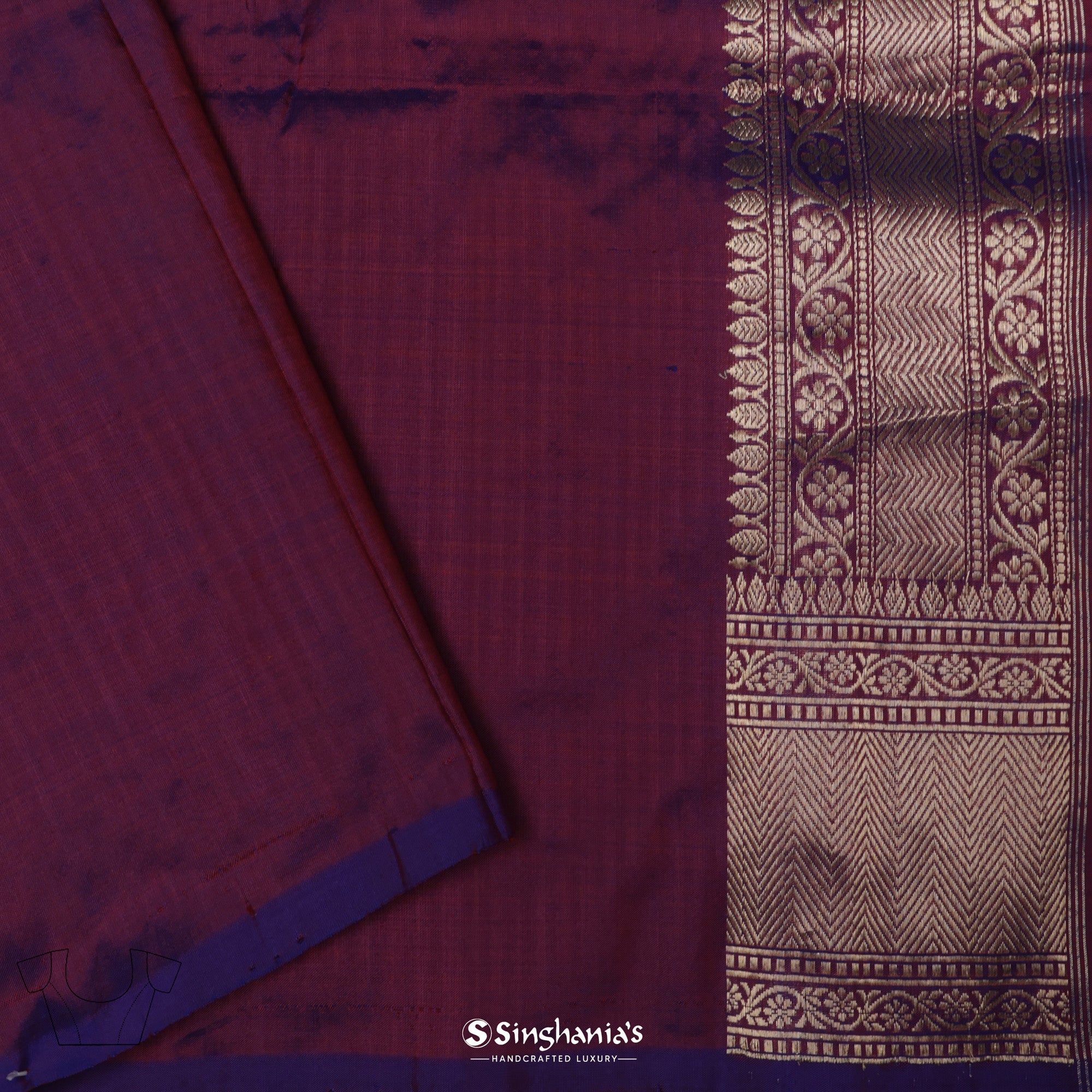 purple saree