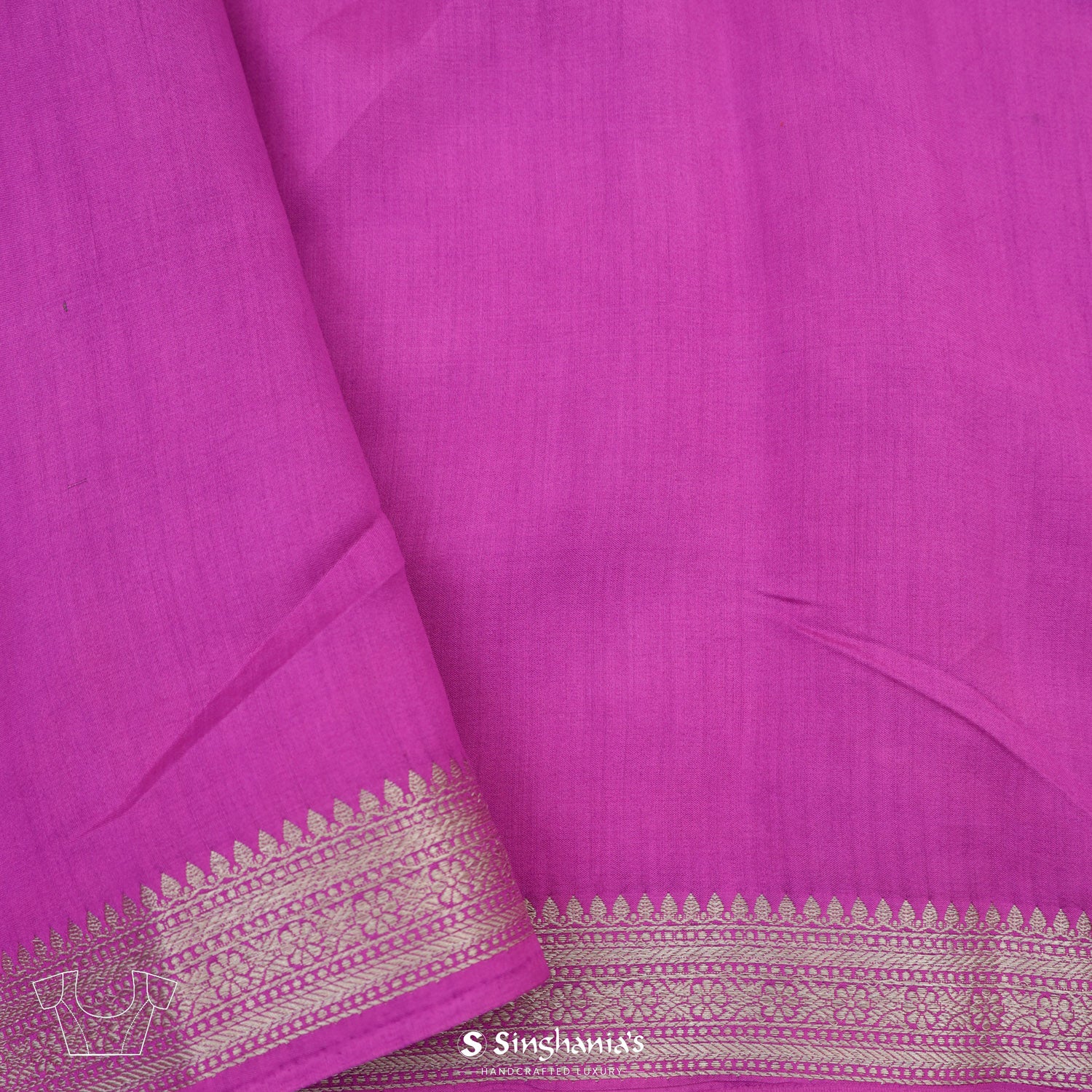 Palatinate Purple Organza Saree With Banarasi Weaving