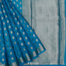 Carolina Blue Organza Saree With Banarasi Weaving