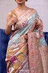 Sovereign Purple Banarasi Silk Saree With Floral Weaving