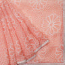 Melon Pink Saree With Bandhani Pattern