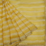 Royal Yellow Designer Organza Saree With Bandhani Pattern