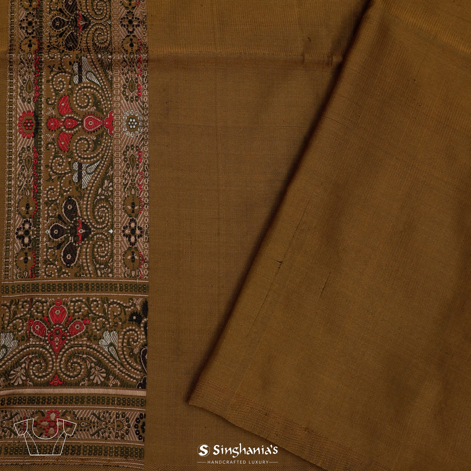 Vintage Yellow Silk Saree With Banarasi Weaving