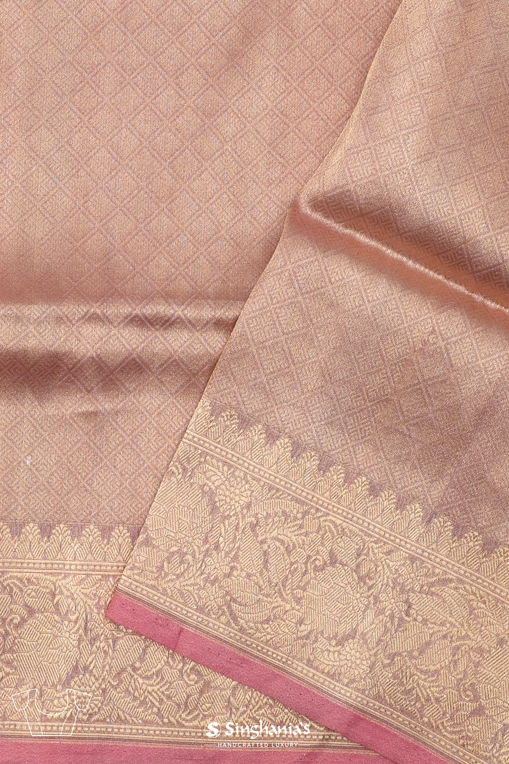 Pale Purple Meenakari Tissue Banarasi Saree