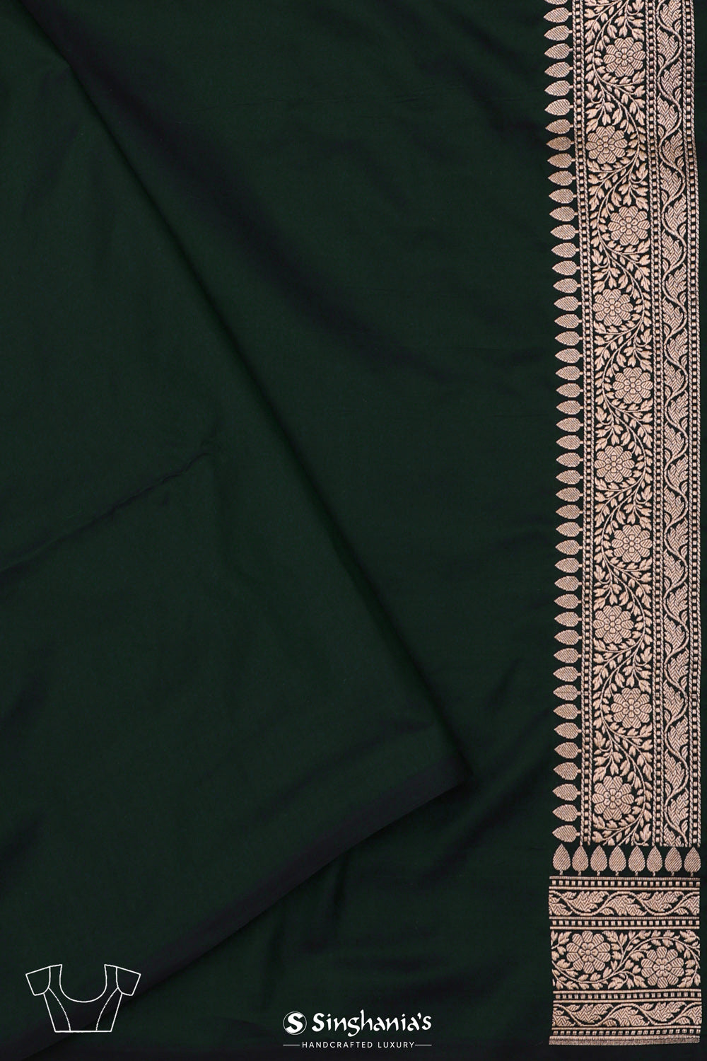 Sacramento Green Butta Banarasi Silk Saree