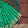 Jade Green Moonga Tussar Saree With Badla Work - Singhania's