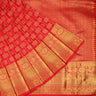 Sindoor Red Kanjivaram Silk Saree - Singhania's