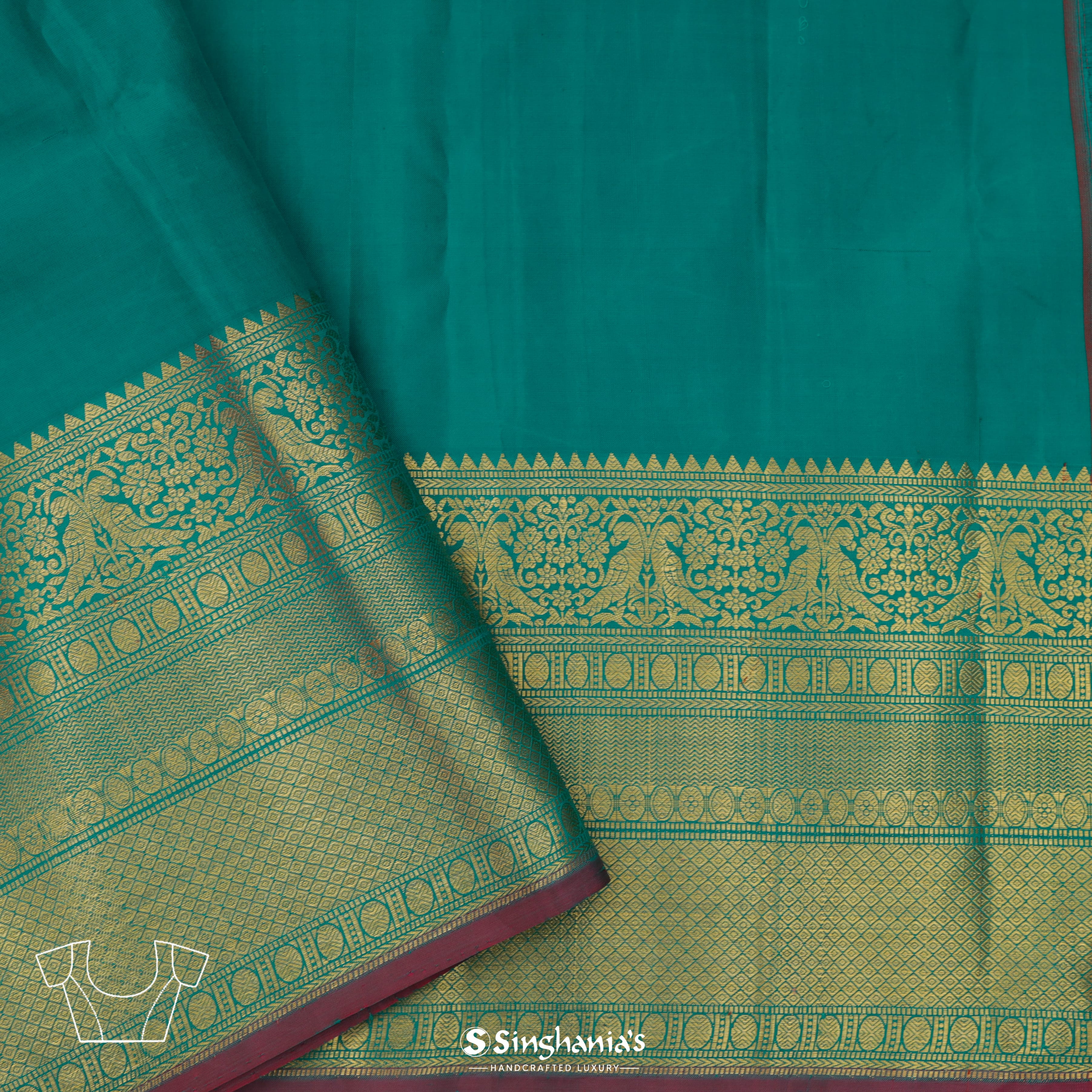 Butter Yellow Silk Kanjivaram Saree With Floral Pattern