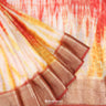 Multicolor Maheshwari Silk Saree With Printed Pattern