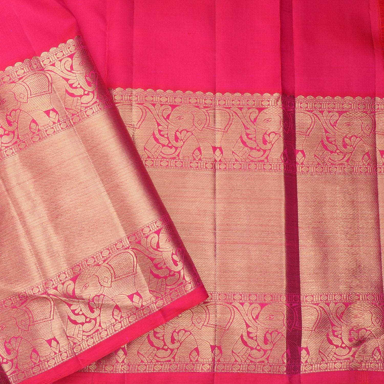 Sky Blue Kanjivaram Silk Saree With Floral Butti Pattern - Singhania's