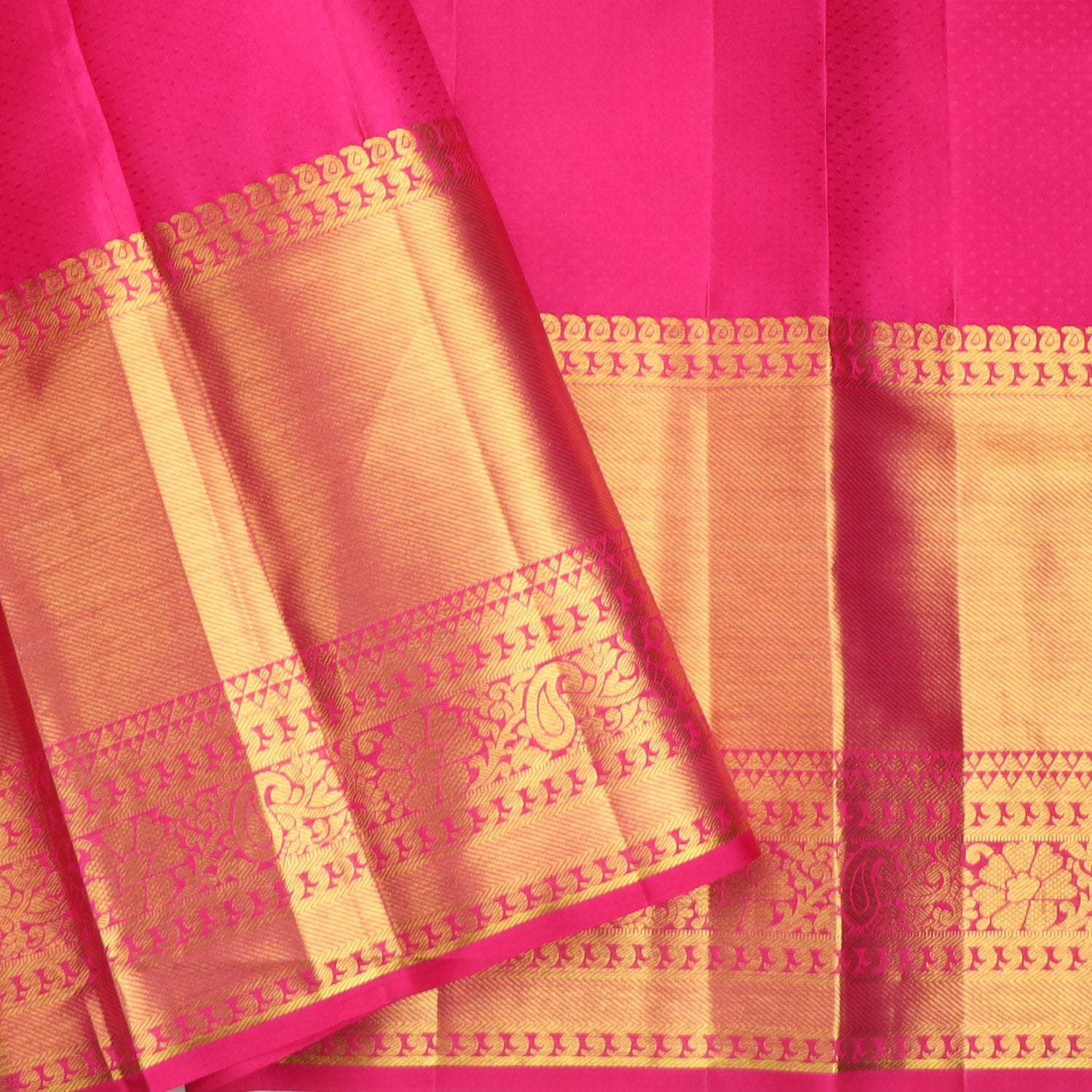 Light Green Kanjivaram Silk Saree With Floral Pattern - Singhania's