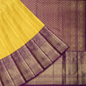 Bright Yellow Kanjivaram Silk Saree - Singhania's