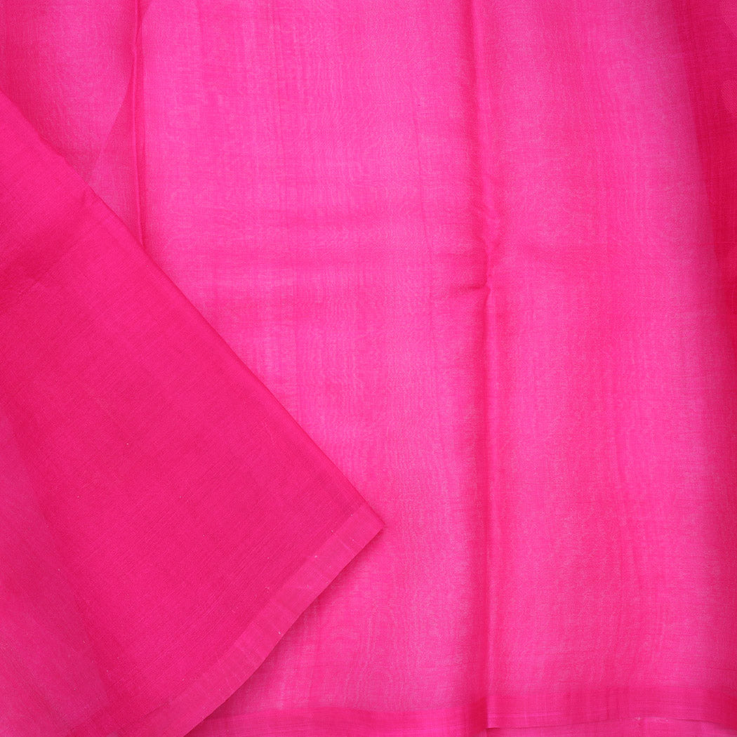 pink colour organza saree