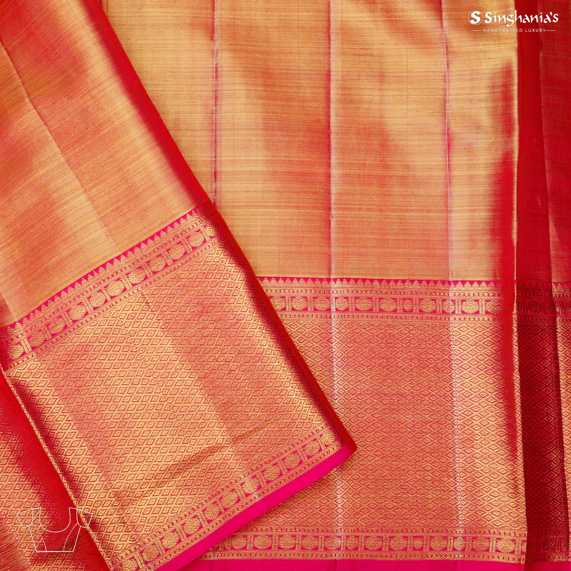 floral kanjivaram saree