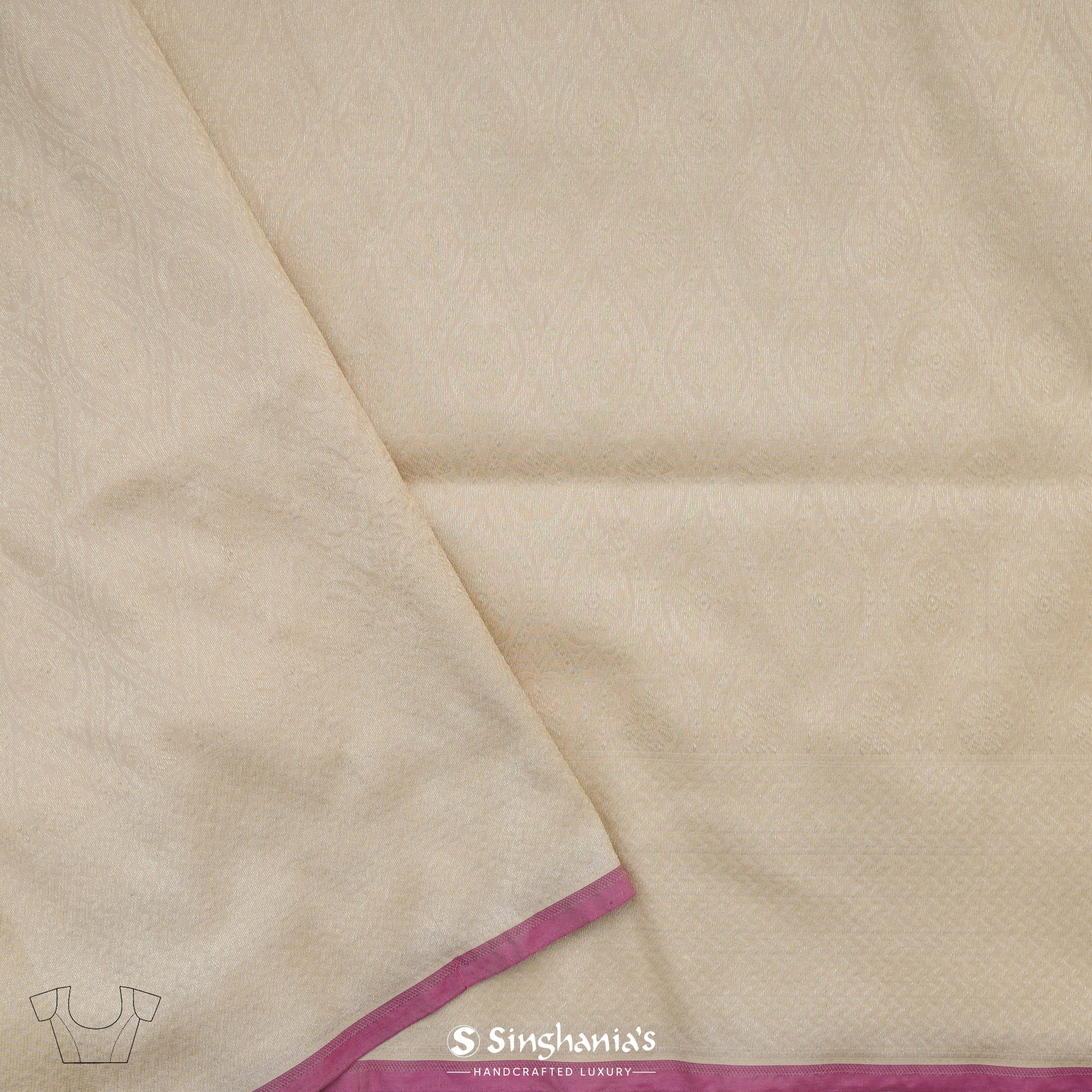 Bisque Brown Banarasi Silk Saree With Floral Jaal Motifs