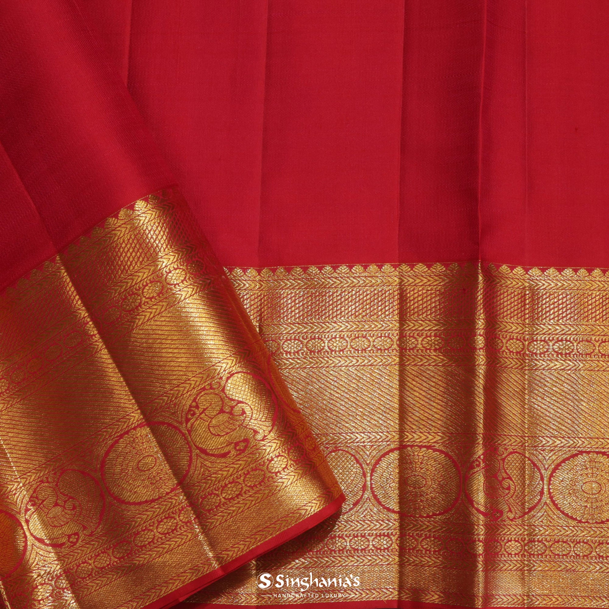 Mesa Beige Kanjivaram Silk Saree With Floral Jaal Design