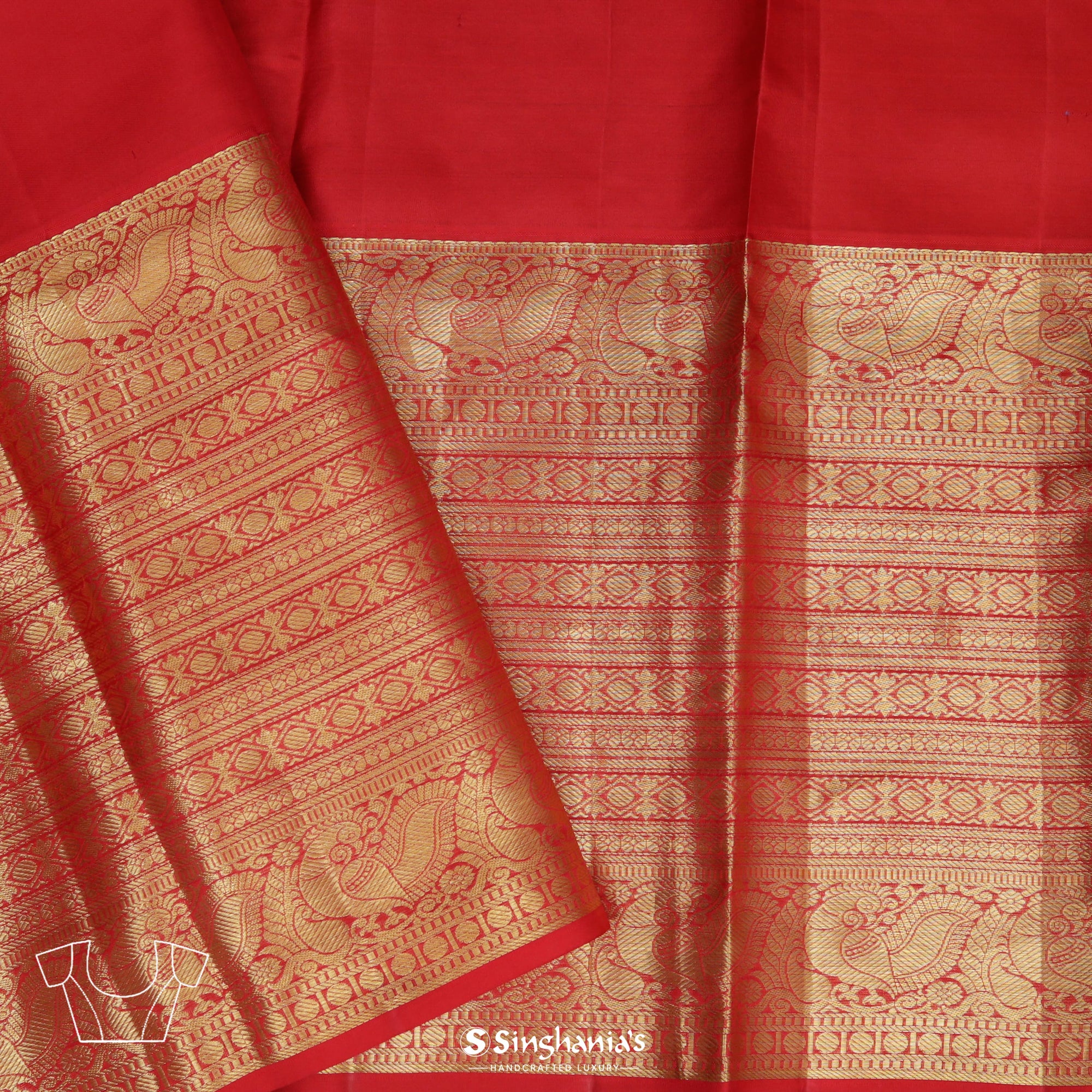 Lilac Kanjivaram Silk Saree With Floral Jaal Weaving