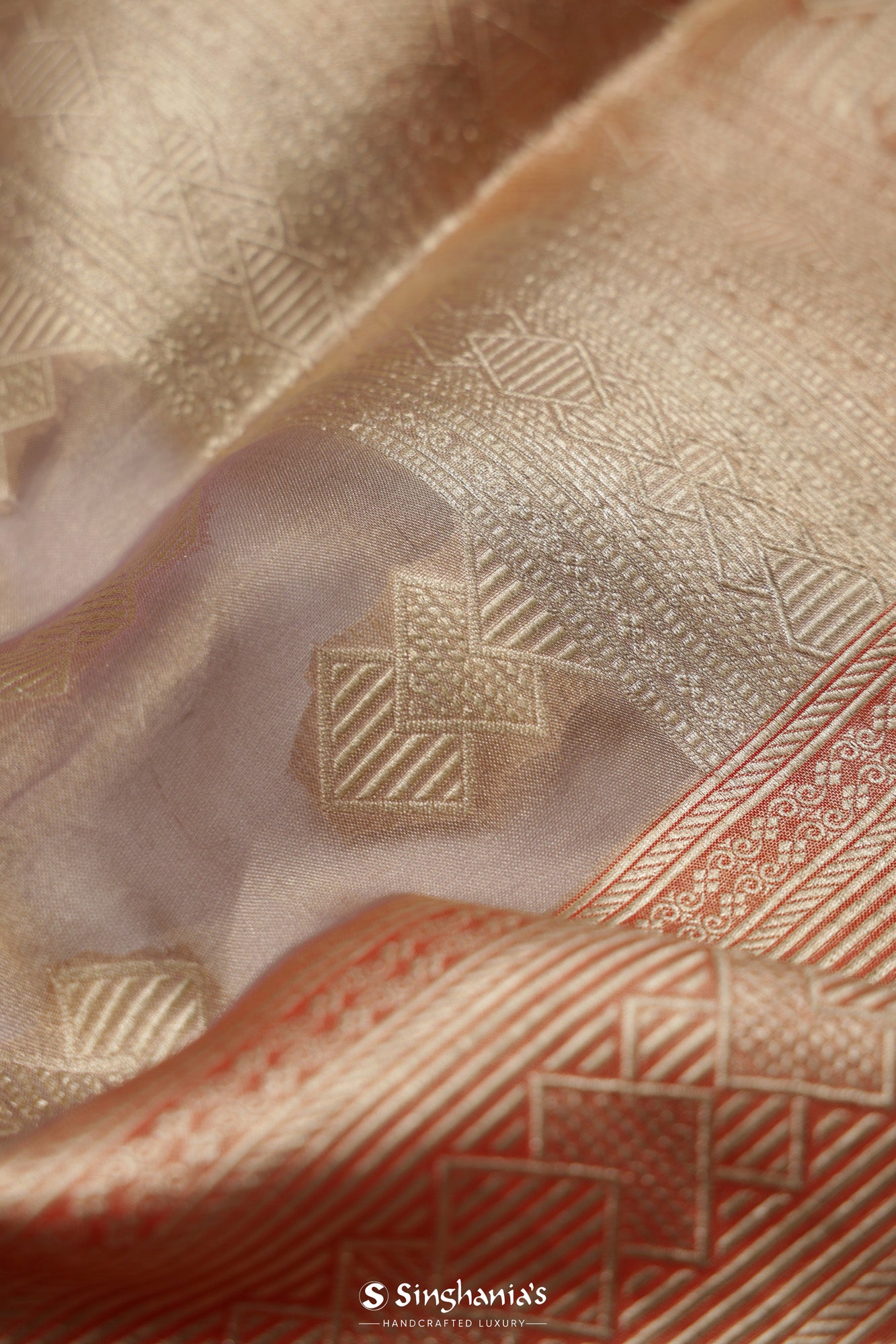 Pale Purple Tissue Organza Banarasi Saree